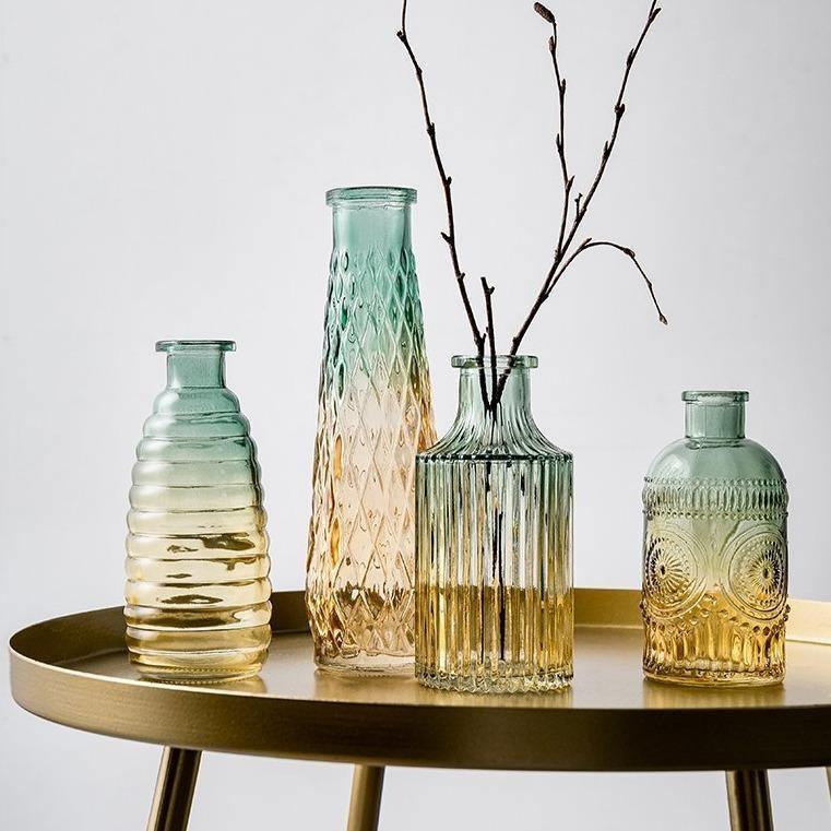 Ombré Glass Bottle Vases