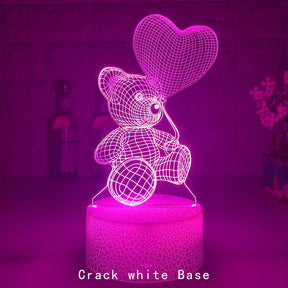 Love Bear 3D LED Night Light