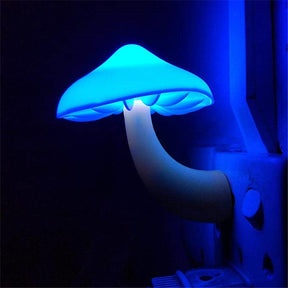 Mushroom LED Night Light with Light-Control Sensor