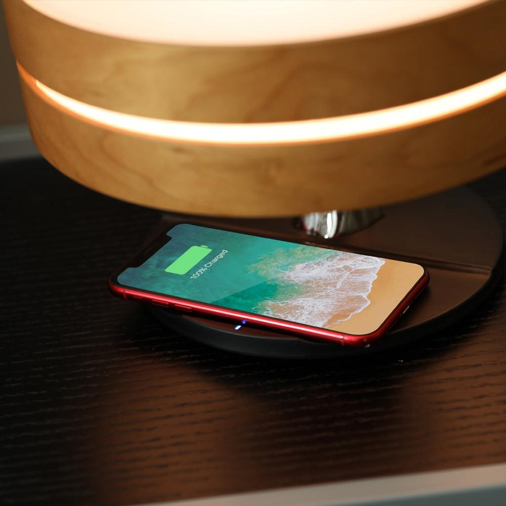 Wireless Charging Bluetooth Speaker Bed Lamp